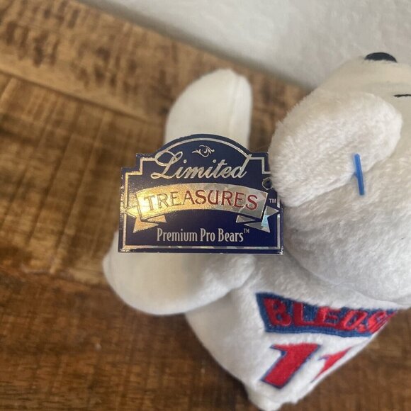 98' NEW ENGLAND PATRIOTS BLEDSOE 11 LIMITED TREASURES Premium Bear Beanbag - Picture 6 of 10